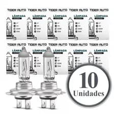 Kit 10 Lampada Halogena H7 3200k 12v 55w
