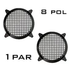 2 Telas Plásticas para Alto Falante Sub Woofer 8 Pol Profissional proteção