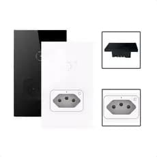 Interruptor Inteligente Wi-Fi 1 Botão Touch Com Tomada 16A