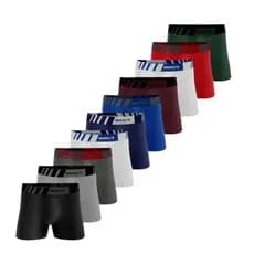 Kit 4 Cueca Boxer Cuecas Box Microfibra Premium Lisas Microfibra Outlet Estampadas Algodao LIsas
