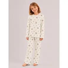 Pijama Infantil Suede Estampado Inverno Menina Quentinho Macio