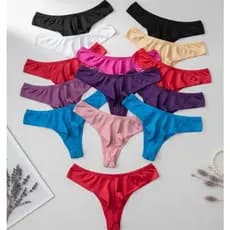 Kit 10 Calcinhas Fio Duplo Empina Bumbum