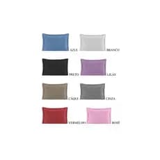 Kit 02 Porta Travesseiro Matelasse 70 cm x 50 cm Capa Protetora de Travesseiro