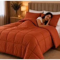 Edredom Queen Micropercal 400 Fios Premium Toque Macio Grosso Quentinho Luxo Confortável Casal Queen