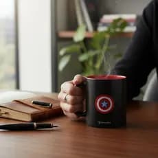 Caneca xicara Capitão América resistente moderna Magic Muda De Cor Presente criativo zona criativa
