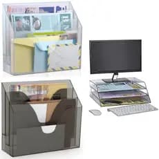 organizador de mesa ou parede escritório porta papeis suporte de monitor Triplo Office Maxcril