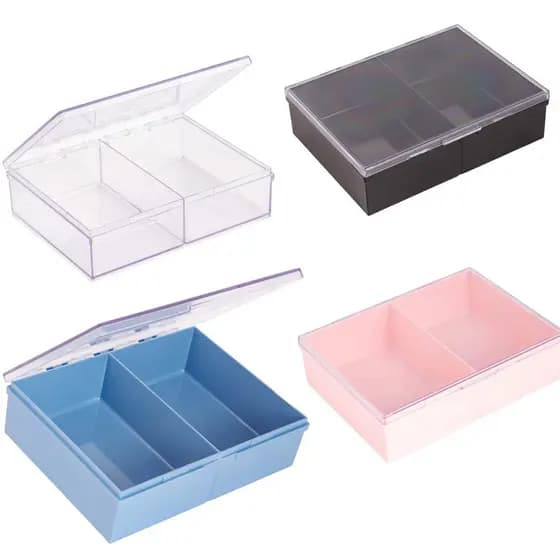 porta objetos com tampa organizador de cartas jogos baralho Uno joias  multiuso 2 divisórias Maxcril