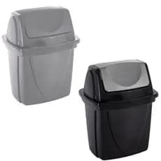 Lixeira de plástico Pequena basculante para Cozinha Banheiro escritorio 4,9l Plasutil