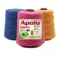 Barbante Apolo Eco 8 Circulo 600G 457 Metros Algodão Para Crochê Para Decoração Alta Qualidade