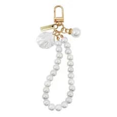 Chaveiro Com Concha, Pérola E Pingente Concha Dourado 12Cm Plástico Resistente Alta Qualidade