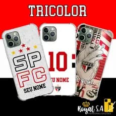 Capinha personalizada Tricolor para todos os aparelhos Samsung/ Iphone/ Motorola/ Xiaomi