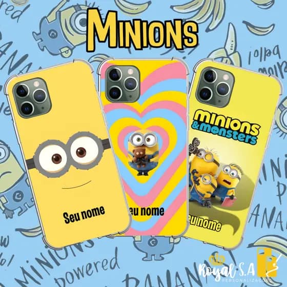 Capinha personalizada Minions/ Meu Malvado Favorito para Samsung/ Iphone/ Motorola/ Xiaomi/ Realme