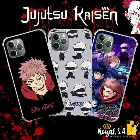 Capinha personalizada Jujutsu Kaisen/ Gojo/ Sukuna para Samsung/ Iphone/ Motorola/ Xiaomi/ Realme