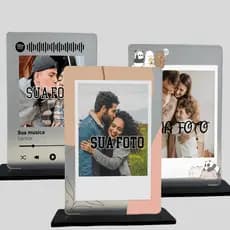 Plaquinha de acrílico com suas fotos
