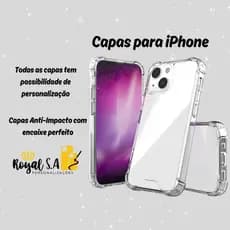 Capinha de Silicone Transparente Anti Impacto Apple iPhone - Proteção Reforçada com Estilo!