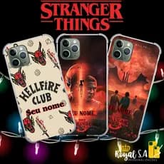 Capinha personalizada Stranger Things para todos Samsung/ Iphone/ Motorola/ Xiaomi/ Realme