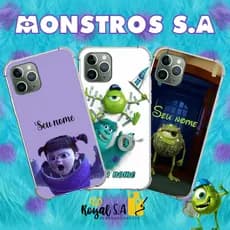 Capinha personalizada Monstros S.A para todos os aparelhos Samsung/ Iphone/ Motorola/ Xiaomi/ Realme