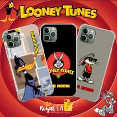 Capinha personalizada Looney Tunes para todos os aparelhos Samsung/ Iphone/ Motorola/ Xiaomi/ Realme