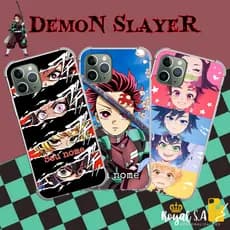 Capinha personalizada Demon Slayer para todos os aparelhos Samsung/ Iphone/ Motorola/ Xiaomi/ Realme