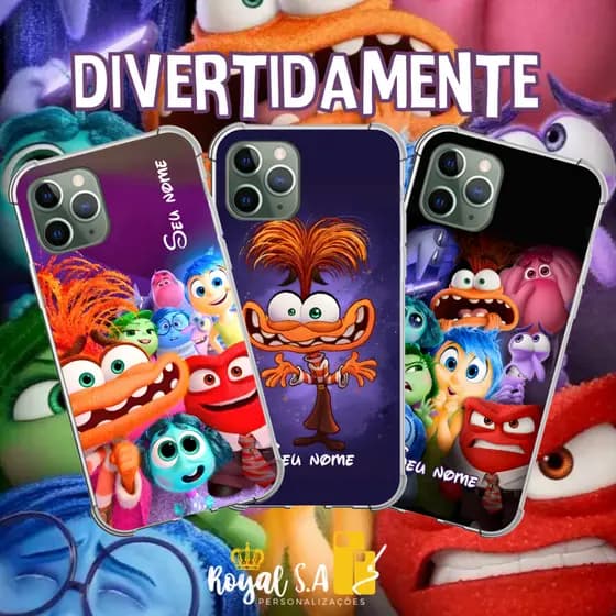 Capinha personalizada Divertidamente para todos Samsung/ Iphone/ Motorola/ Xiaomi/ Realme