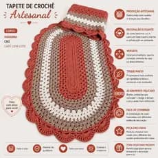 Par de tapetes de crochê/ tapetes oval de croche/tapete oval para banheiro, cozinha e quarto
