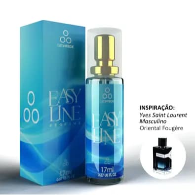 Perfume Masculino Easy Line Perfume Ozonteck 17 Ml / Alta Fixação Maxima Premium/ Família Olfativa Amadeirado