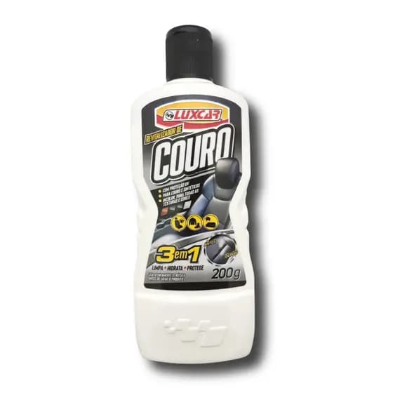 Revitalizador de Couro Luxcar 200g Proteção UV Limpeza e Hidratação