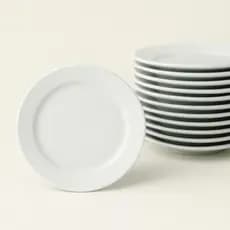 Conjunto 4 Pratos Sobremesa Tramontina Paola Porcelana 21 cm