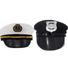 Chapéu Quepe Boina Marinheiro, Policial,Carnaval Festas Fantasia adulto cosplay UNIDADE