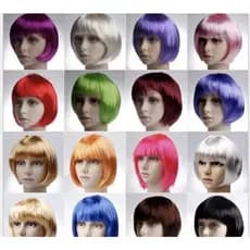 Peruca Curta Cosplay Varias Cores Para Festa XL3339