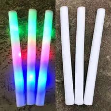 50 Bastão Led De Espuma Luminoso 48cm Neon Brilhante De Aniversário Festa Casamento