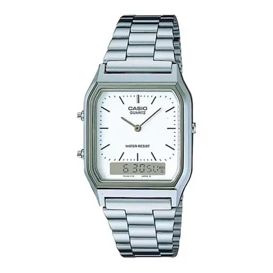 RELÓGIO CASIO MASCULINO RETANGULAR AQ-230A-7DMQ