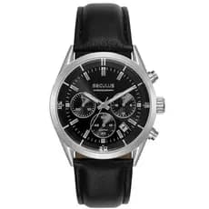 RELÓGIO SECULUS MASCULINO COURO CRONOGRAFO 77339G0SVNC1