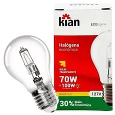 Kit 10/20 Lâmpada Halogena  Econômica Kian 70 w