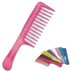 Kit Pente Dentes Largos Longo Desembaraçador Profissional