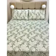 Lençol Casal 500 Fios 3 Peças Estampado | Jogo de Cama Casal e Queen 2 Fronhas Macio