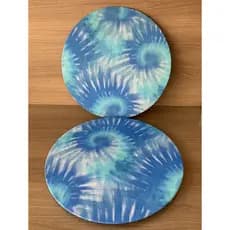 Capa de Sousplat Tie Dye Azul