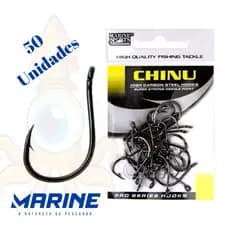 Anzol Chinu Black Nickel Super Strong - Marine Sports