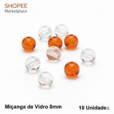 Miçanga de Vidro para pesca 8mm 10 unidades Texas, Traíra, Dourado.