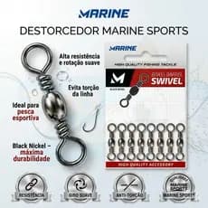 Girador Destorcedor BBS Marine Sports Nikel / Black / Gold