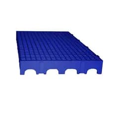 Piso Estrado Palete Deck de Plástico, Piso Plástico 25x50x5,0 Azul
