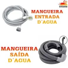 KIT Mangueira Maquina de Lavar Roupa Brastemp, Electrolux, Samsumg, LG entre outras
