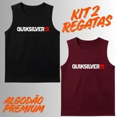 Kit 2 Regatas Masculina Algodão SILVER Varias Estampas Leve e Confortavel