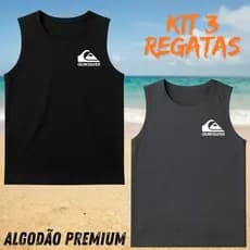 Kit 2 Regatas Masculina Algodão Varias Estampas Leve e Confortavel - SILVER 02
