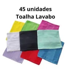 Kit com 45 Toalhas Lavabo de mão para bordar escolar artesanato manicure Beira Rio - 28cm x 48cm