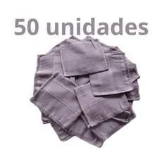 Kit com 50 Toalha Social de mão para bordar na cor Lilás 23x33 100% algodão