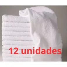 kit com 12 Toalhas de Rosto barberaria Cabeleireira Salão Simples Fina - 40cm x 65cm algodão