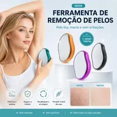 Depilador De Cristal Indolor Reutilizável Ferramenta De Beleza Fácil De Limpar Seguro