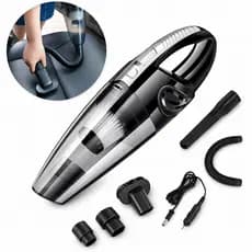Aspirador De Pó Portátil Automotivo 1200W Carro Sofá Compacto Usb Cor Preto