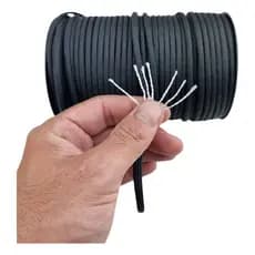 Corda Paracord Preto 95 metros Ultra Resistente Com 7 Filamentos